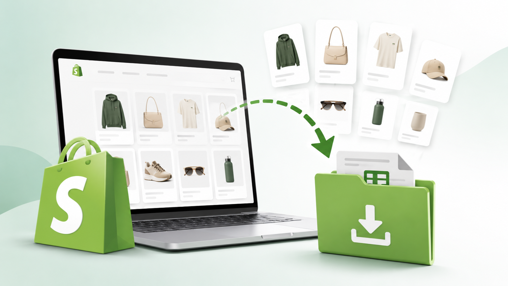 shopify product export and download